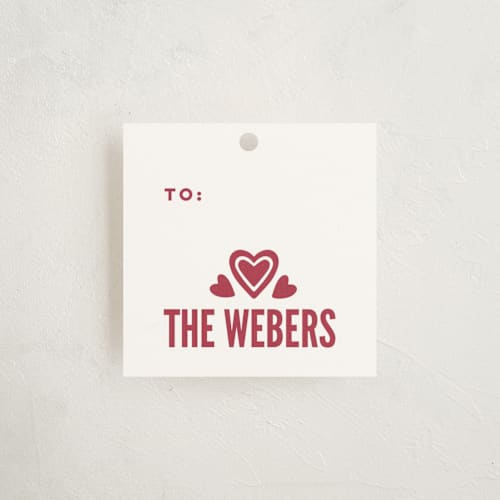 This is a holly berry gift tags with standard by Jessie Steury called scandi fauna printing on signature in tag