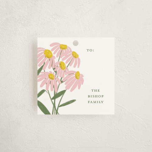 This is a elegant gift tags by Elizabeth Bishop called grandmillenial affair printing on signature in tag