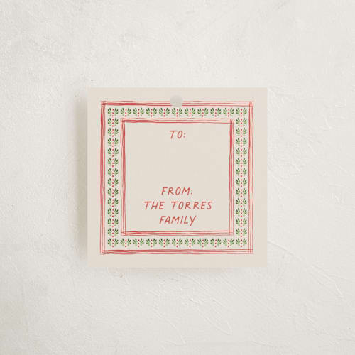 This is a santa gift tags by Claudia Orengo called little details printing on signature in tag