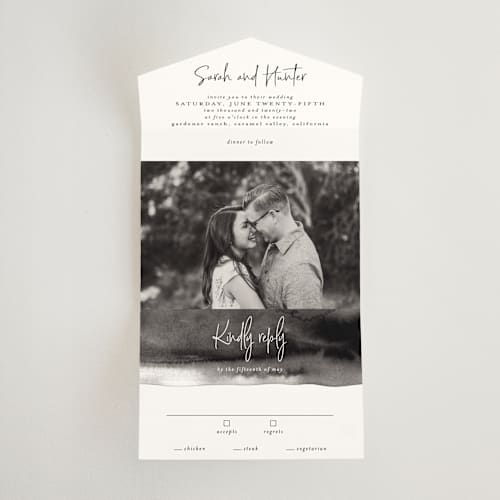 This is a coal all in one wedding invitations with standard by Mansi Verma called eloquent printing on value cover in all-in-one