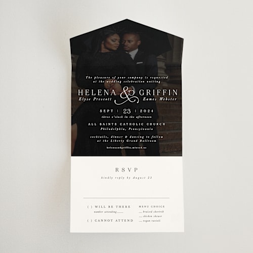 This is a marble all in one wedding invitations with standard by Lea Delaveris called and here we are printing on value cover in all-in-one