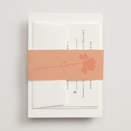 This is a poppy belly bands with standard by Morgan Kendall called bloom printing on signature text in belly band