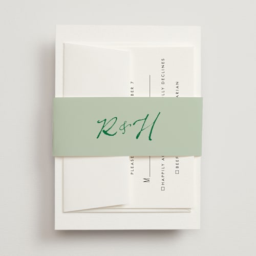 This is a garden belly bands with standard by Cass Loh called tablescape drawing printing on signature text in belly band