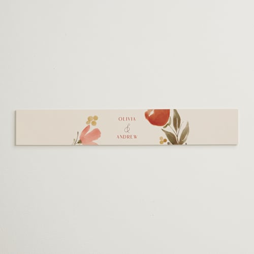 This is a saffron belly bands with standard by Vera Lim called giardino printing on signature text in belly band