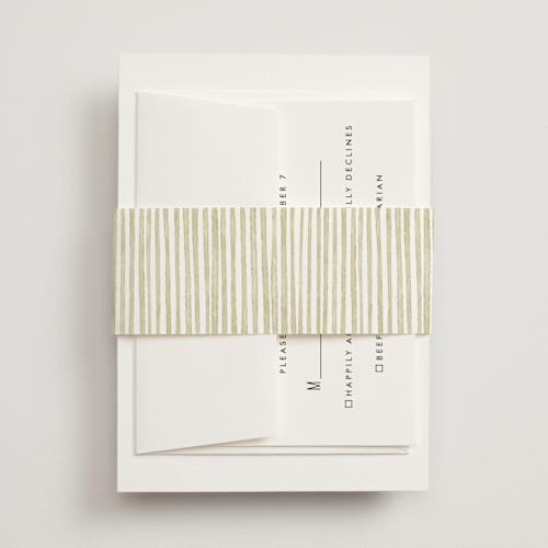 This is a cream belly bands with standard by Nicole Dragomir called wild berry watercolor printing on signature text in belly band