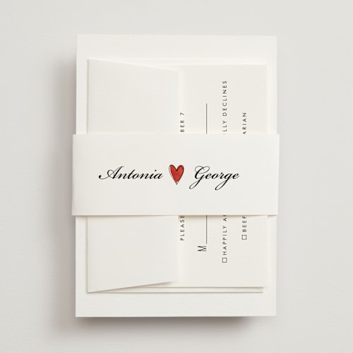 This is a lily belly bands with standard by Pati Cascino called two hearts printing on signature text in belly band