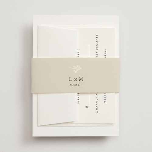 This is a cloud belly bands with standard by Design Lotus called sense and sensibility printing on signature text in belly band