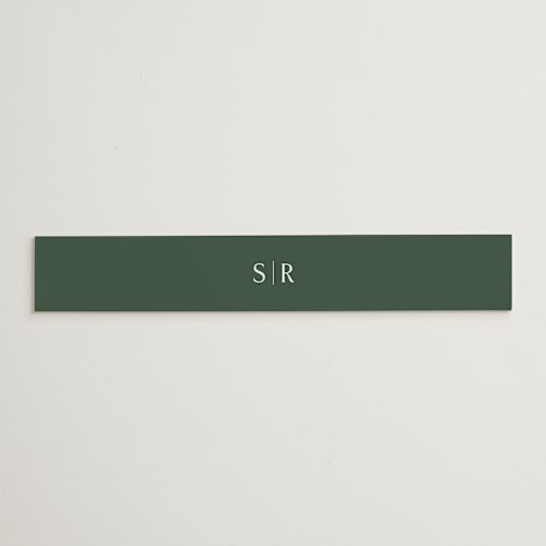 This is a evergreen belly bands with standard by Melanie Kosuge called somerset printing on signature text in belly band