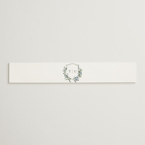 This is a sky belly bands with standard by Everett Paper Goods called foliage crest printing on signature text in belly band