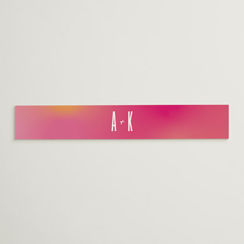 This is a fruit punch belly bands with standard by Ashley DeMeyere called pop romance printing on signature text in belly band