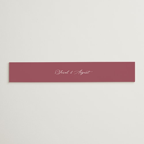 This is a autumn belly bands with standard by Pink House Press called crest fall printing on signature text in belly band
