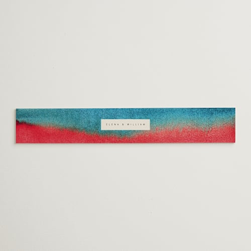 This is a sunset belly bands with standard by Sumak Studio called at dusk printing on signature text in belly band