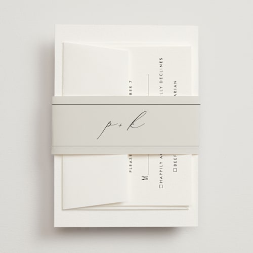 This is a inked belly bands with standard by Design Lotus called join together printing on signature text in belly band
