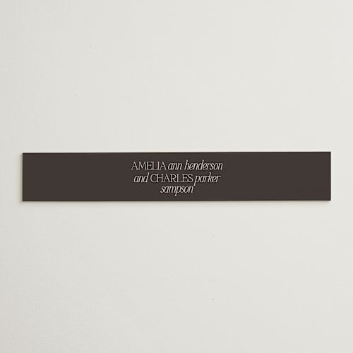 This is a stone belly bands with standard by Ashlee Townsend called modernique printing on signature text in belly band