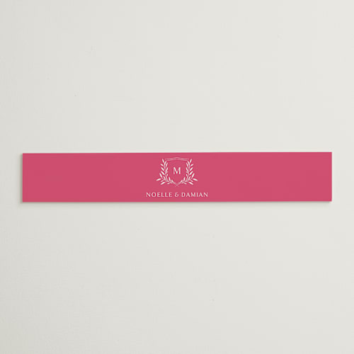 This is a carnation belly bands with standard by Jennifer Postorino called everlasting printing on signature text in belly band