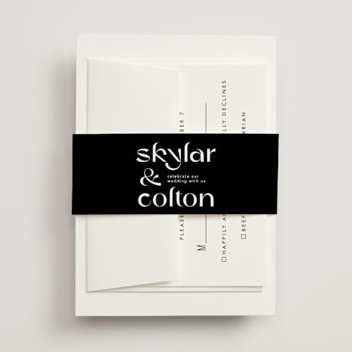 This is a ink belly bands with standard by Blustery August called marcona printing on signature text in belly band