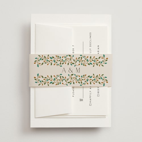 This is a autumn belly bands with standard by Ashlee Townsend called juliet printing on signature text in belly band