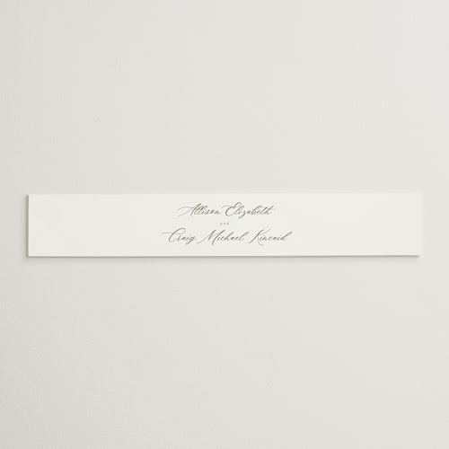 This is a fawn belly bands with standard by AK Graphics called rustic barn printing on signature text in belly band