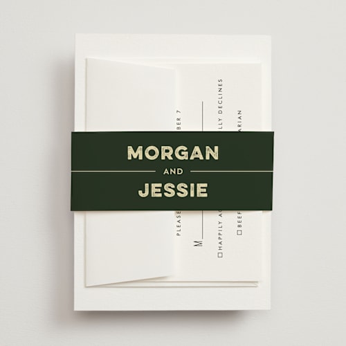 This is a forest belly bands with standard by Nam Bourassa called mountain view printing on signature text in belly band