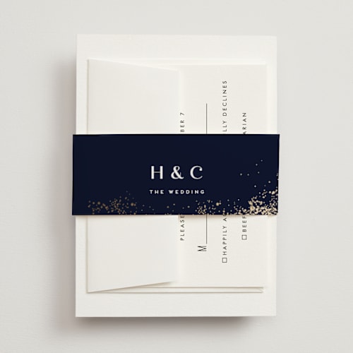 This is a deep sea belly bands with foil pressed by chocomocacino called oponki printing on signature text in belly band