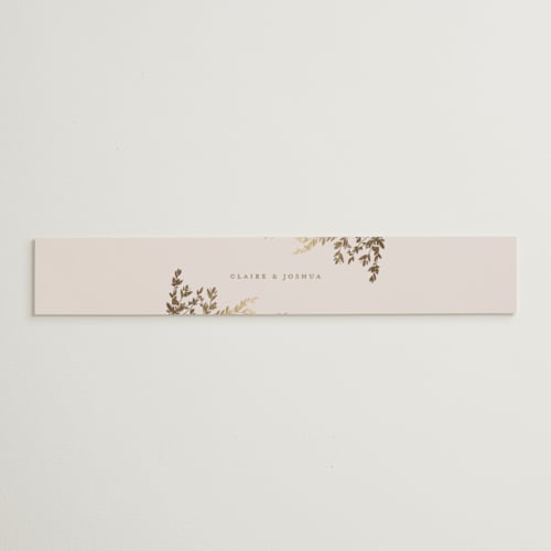 This is a spun sugar belly bands with foil pressed by Jessica Williams called classique printing on signature text in belly band