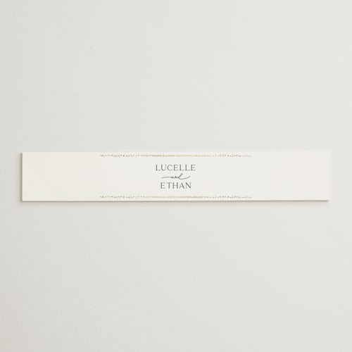 This is a sparkle belly bands with foil pressed by Pixel and Hank called flicker printing on signature text in belly band