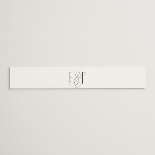 This is a opal belly bands with foil pressed by Leah Bisch called unite printing on signature text in belly band