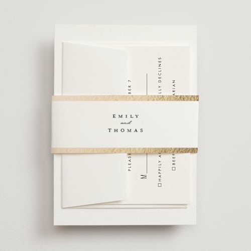 This is a snow belly bands with foil pressed by mo kelley called defined printing on signature text in belly band