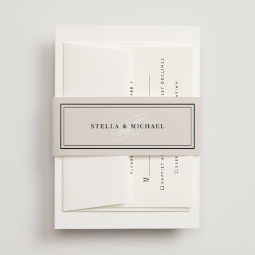 This is a cotton belly bands with foil pressed by Jennifer Postorino called polished printing on signature text in belly band