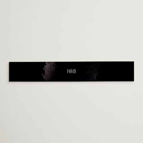 This is a smoke belly bands with foil pressed by Robert and Stella called bouquet toss printing on signature text in belly band