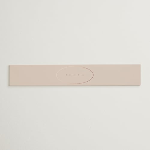 This is a rose belly bands with foil pressed by Ani Somi called champagne printing on signature text in belly band