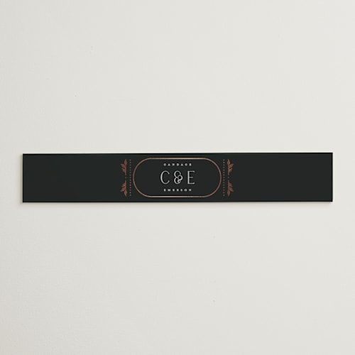 This is a onyx belly bands with foil pressed by Ana de Sousa called gilded nouveau frame printing on signature text in belly band