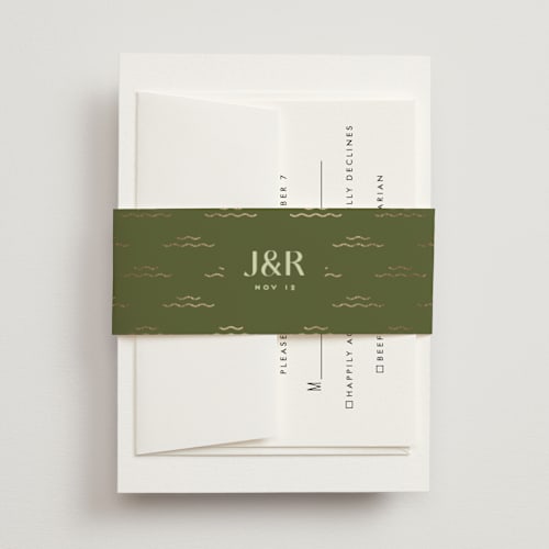 This is a kiwi belly bands with foil pressed by Claudia Orengo called news! printing on signature text in belly band