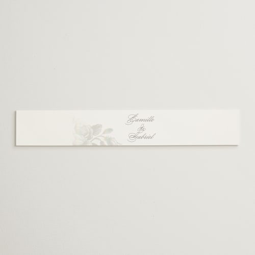 This is a the pearl belly bands with gloss press by Design Lotus called idyllic printing on signature text in belly band