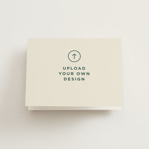 This is a a bridal shower thank you cards with standard by Minted called upload your own design printing on strathmore in standard