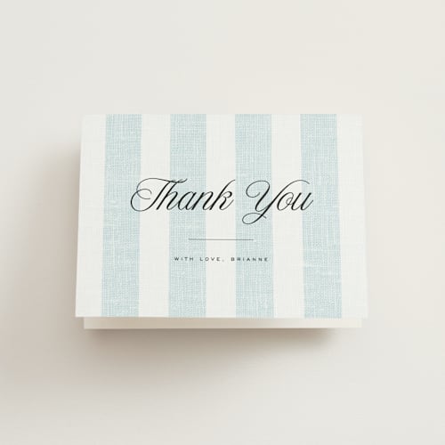 This is a oceanside bridal shower thank you cards with standard by Kelly Schmidt called coastal printing on strathmore in standard