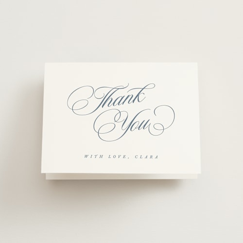 This is a coastal bridal shower thank you cards with standard by Kelly Schmidt called clara printing on strathmore in standard