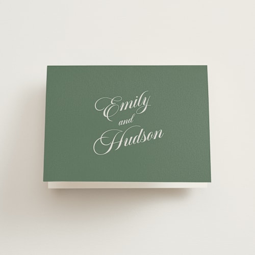 This is a garden wedding thank you cards with standard by Alston Foster called enchanted printing on strathmore in standard