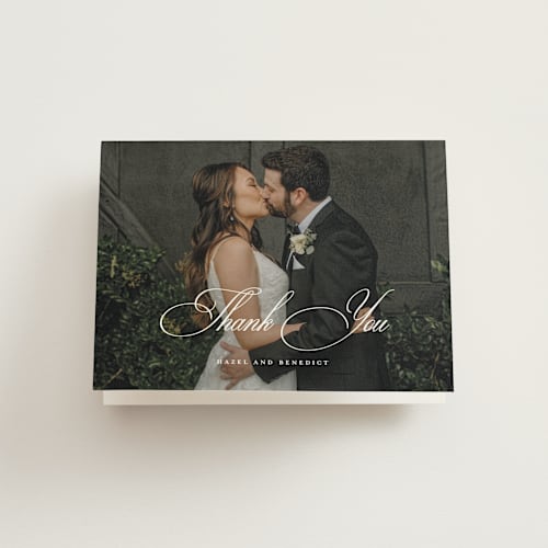 This is a pearl wedding thank you cards with standard by chocomocacino called scamorza printing on strathmore in standard