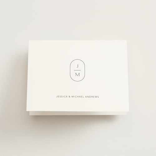 This is a opal wedding thank you cards with standard by Jennifer Postorino called picture perfect printing on strathmore in standard