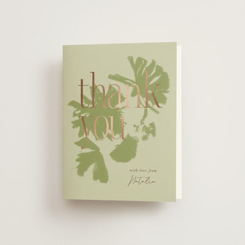 This is a tapenade wedding thank you cards with foil pressed by Kamala Nahas called birthday soiree printing on strathmore in standard