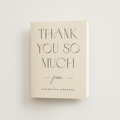 This is a ecru bridal shower thank you cards with standard by Erica Krystek called bridal brunch printing on strathmore in standard