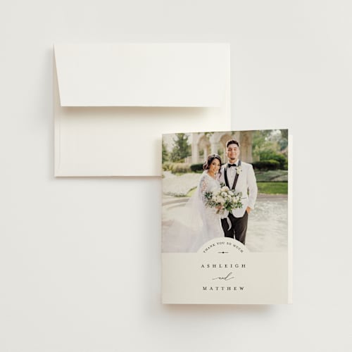 This is a cloud wedding thank you cards with standard by Heather Schertzer called panoramic printing on strathmore in standard
