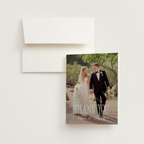 This is a ocean wedding thank you cards with standard by Kelly Schmidt called riviera printing on strathmore in standard