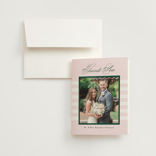 This is a forest wedding thank you cards with standard by Wildbrook Press called you're my type printing on strathmore in standard