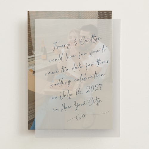 This is a navy vellum overlays with standard by Adelyn T. called ink scribble printing on translucent vellum in overlay