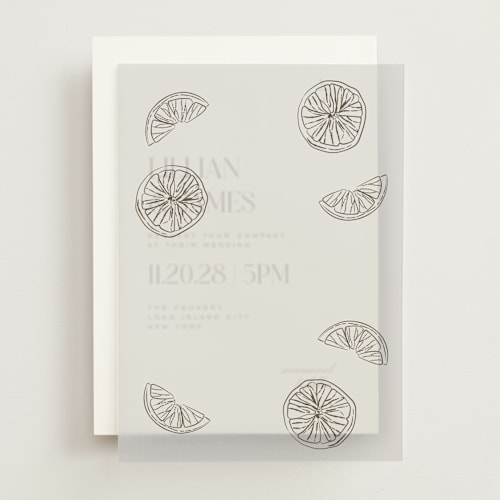 This is a olive vellum overlays with standard by Megan Davis called garnish printing on translucent vellum in overlay