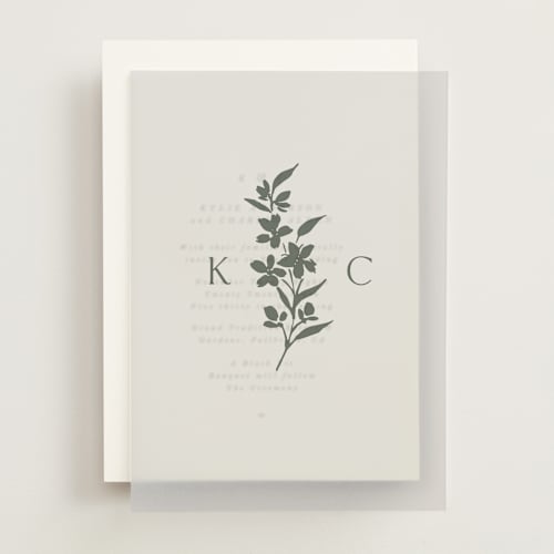 This is a juniper vellum overlays with standard by Yaling Hou Suzuki called simply elegant printing on translucent vellum in overlay