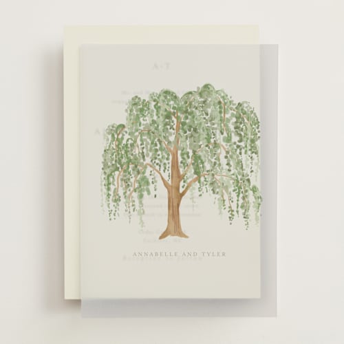 This is a ivory vellum overlays with standard by Petra Kern called weeping willow (add-on) printing on translucent vellum in overlay