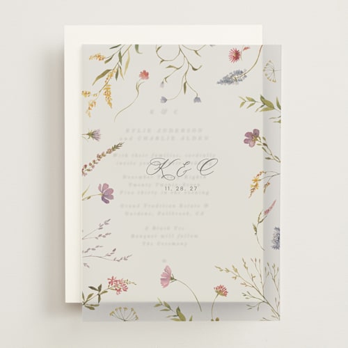 This is a sherbert vellum overlays with standard by Erin Hodges called untied printing on translucent vellum in overlay
